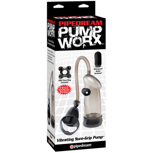 Vibrating Sure Grip Penis Pump