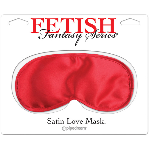 Satin Love Mask Red