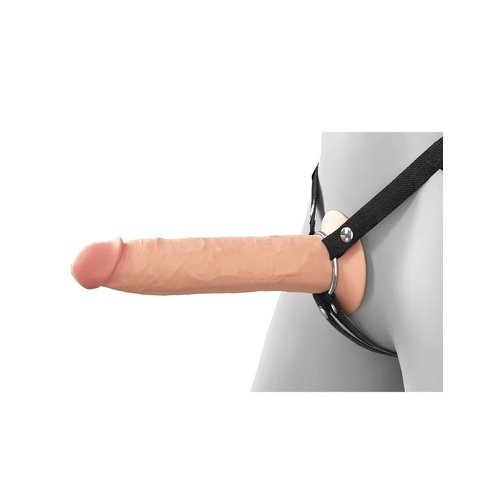 Fantasy X-Tensions Elite 9 in. Silicone Hollow Strap-On Dual Density Light