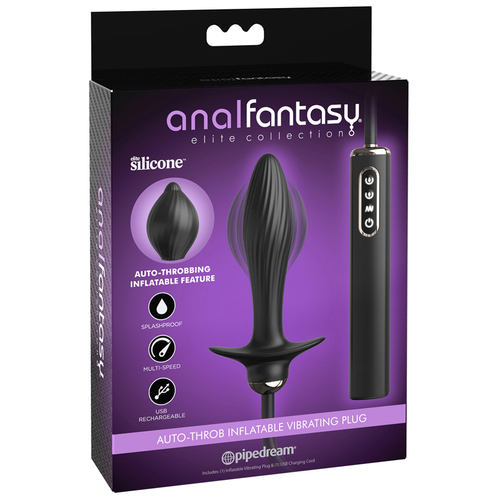 4" Auto Throb Inflatable Butt Plug