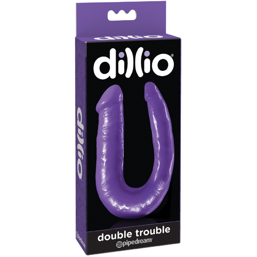 Double Trouble Purple Dildo