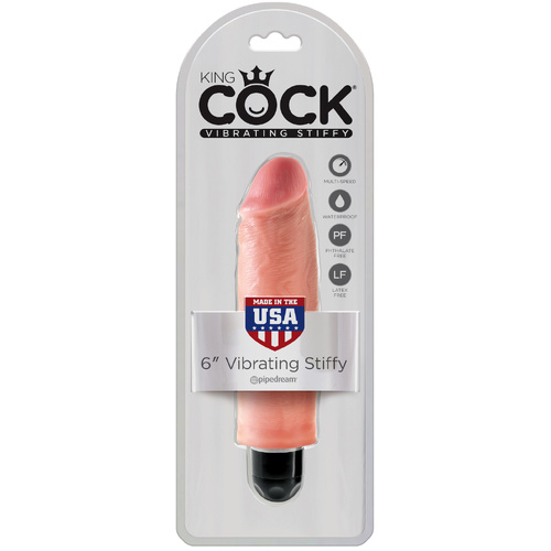 6" Vibrating Stiffy Cock