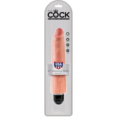 9" Vibrating Stiffy Cock