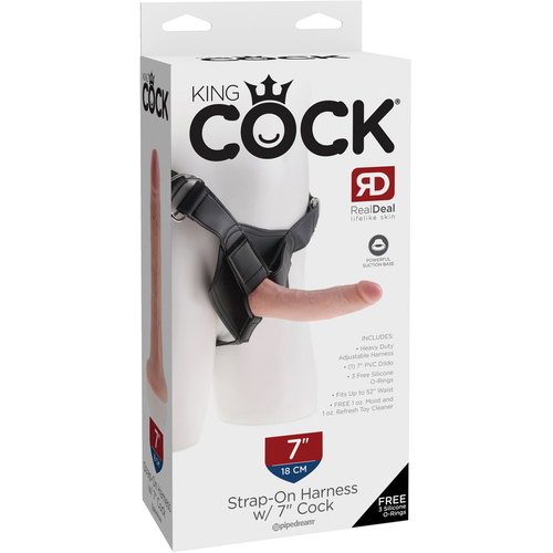 7" Cock +  Strap-on Harness 