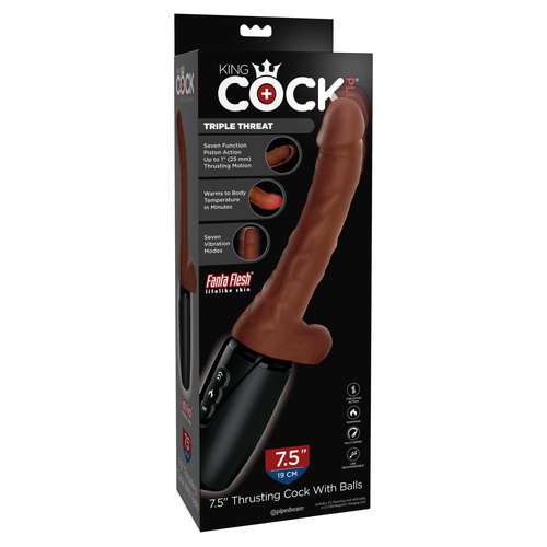 7.5" Thrusting Cock + Balls