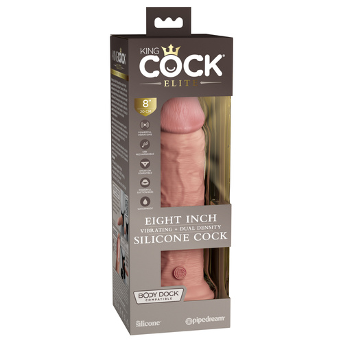 8" Vibrating Dual Density Cock