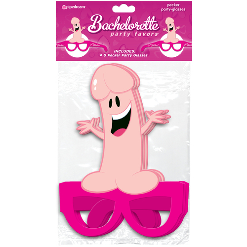 Bachelorette Party Favors Party Pecker Glasses Hens Party Novelty - 8 Pack