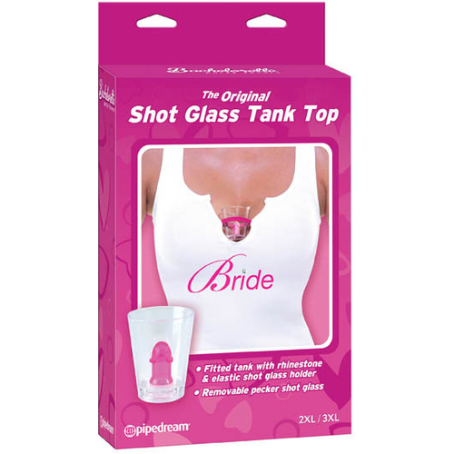 Bachelorette Party Bride Shot Glass Tank 2XL/3XL