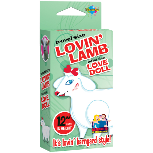 Travel-size Lovin' Lamb Miniature Inflatable Sheep Doll