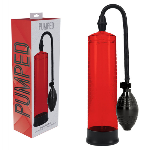 PUMPED Basic Pump 1 - Red Red Penis Pump