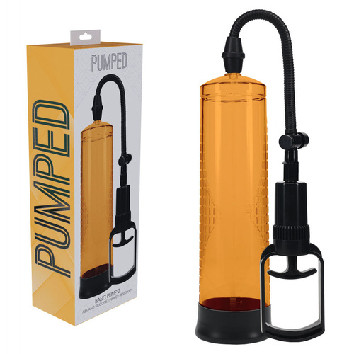 PUMPED Basic Pump 2 - Orange Orange Penis Pump