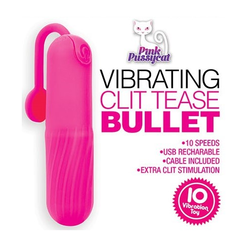 PINK PUSSYCAT VIBRATING CLIT TEASE BULLET