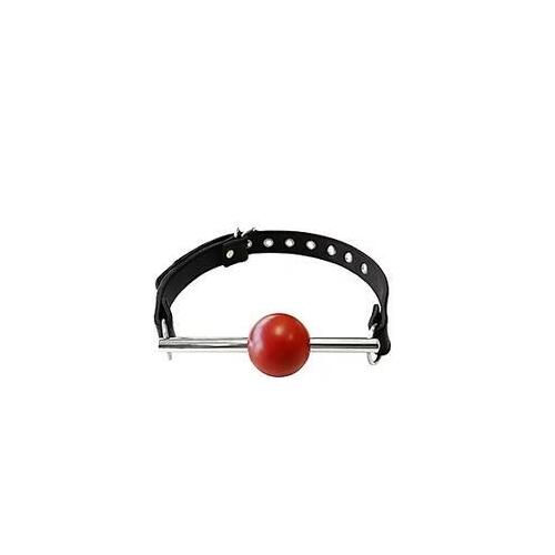 Leather Ball Gag with Stainless Steal