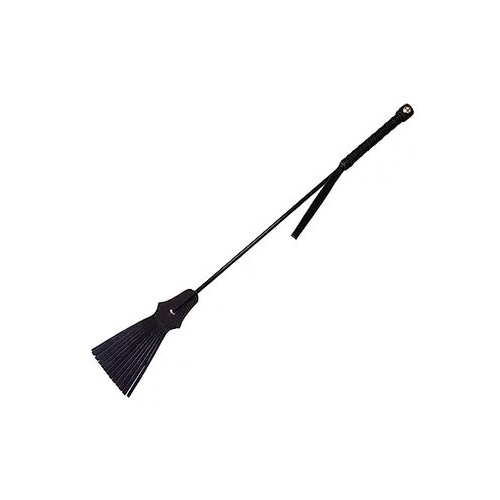 rouge Leather Tasselled Riding Crop Red