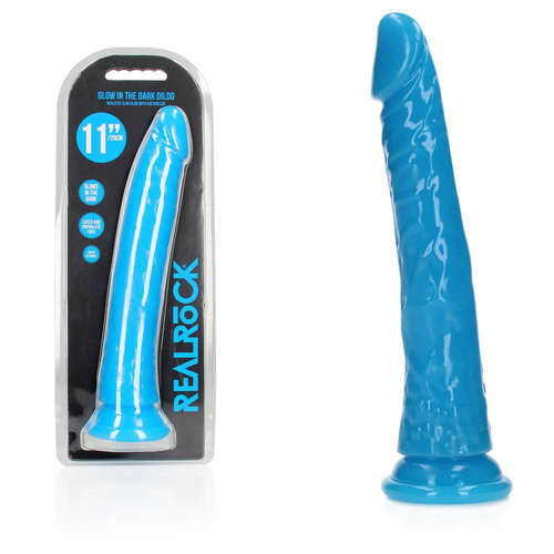 REALROCK 29 cm Slim Glow in the Dark Neon - Blue Glow in Dark Blue 29 cm (11'') Dong