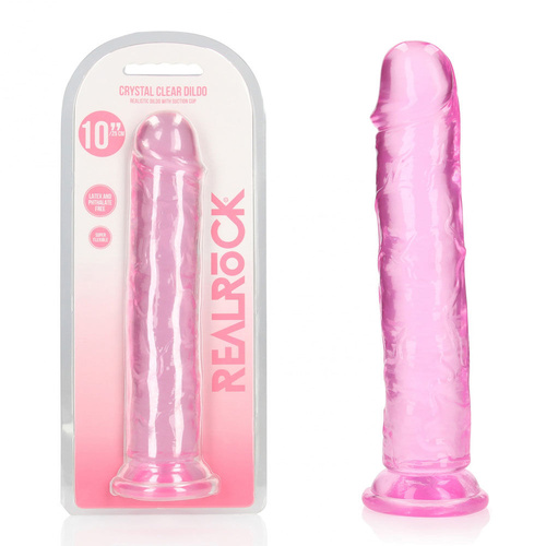 REALROCK 28 cm Straight Dildo - Pink Pink 28 cm (10'') Dong