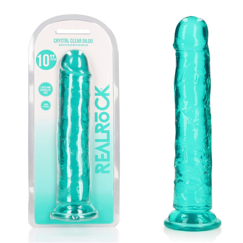 REALROCK 28 cm Straight Dildo - Turquoise Turquoise 28 cm (10'') Dong