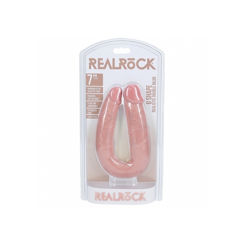 Realrock U Shaped Double Dildo 7"