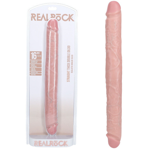 REALROCK 40cm Thick Double Dildo - Flesh Flesh 40 cm (16'') Thick Double Dong