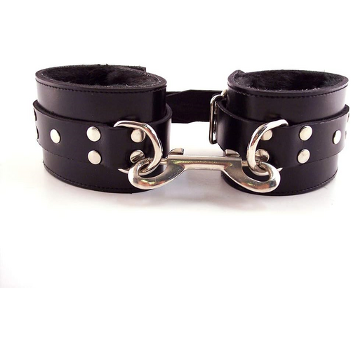 Rouge Black Fur Wrist Cuffs