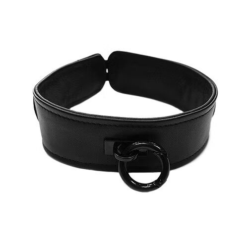 Rouge Leather Collar Black