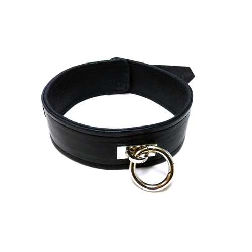 Leather Collar + Detachable O-Ring