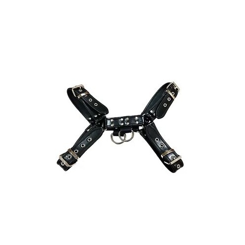 rouge O.T H-Front Leather Harness Black Medium 38-40 inches