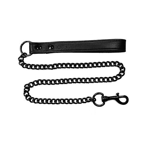 Rouge Leather Leash Black