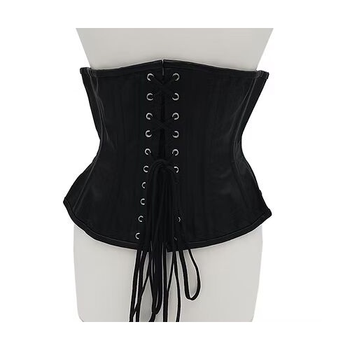 Rouge Leather Corset - Black Small/Medium