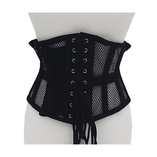 Rouge Mesh Corset - Black Small/Medium