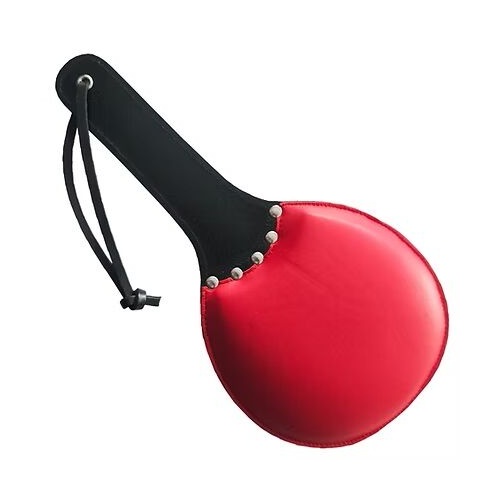 Rouge Leather PING PONG PADDLE blk/rd