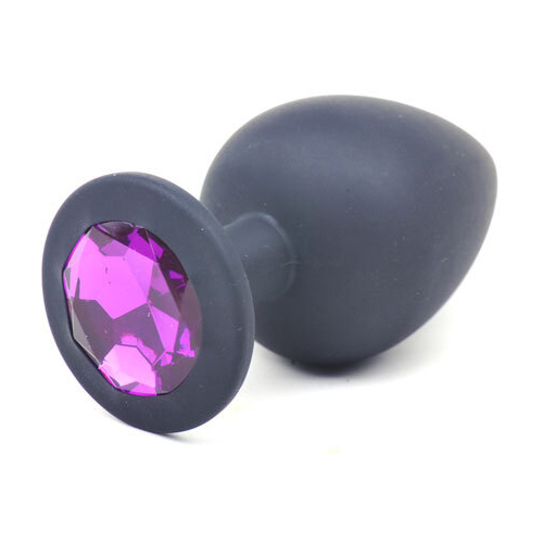3.7" Large Jewel Silicone Butt Plug