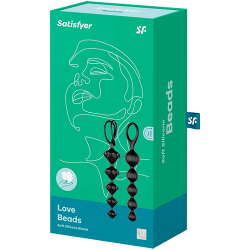 8" Anal Love Beads Twin Pack