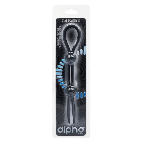 Alpha Liquid Silicone Dual Lasso - Black