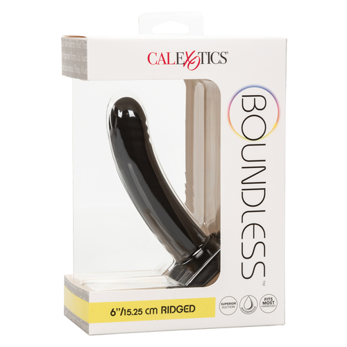 6" Ridged Strap On Probe