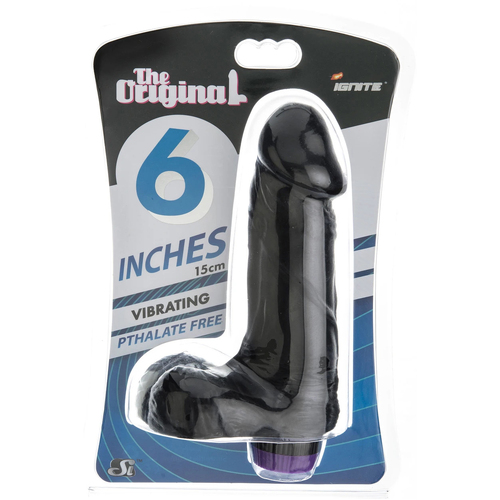 6" Vibrating Cock + Balls