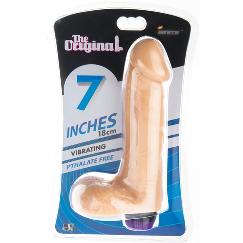 7"  Vibrating Cock + Balls