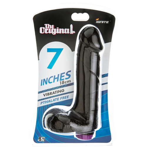 7"  Vibrating Cock + Balls