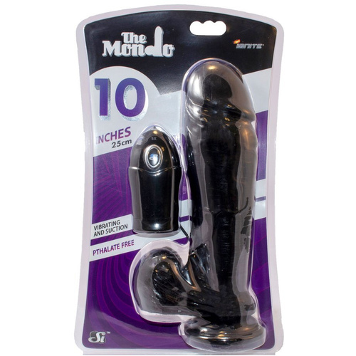 10" Vibrating Thick Cock + Balls