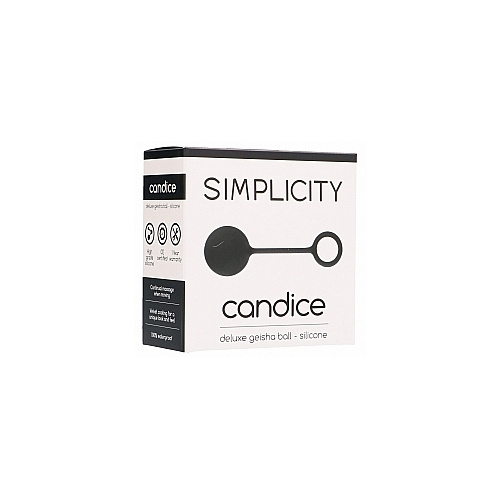 Candice Deluxe Geisha Ball Silicone Black