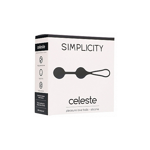 Celeste Pleasure Love Balls Silicone Black