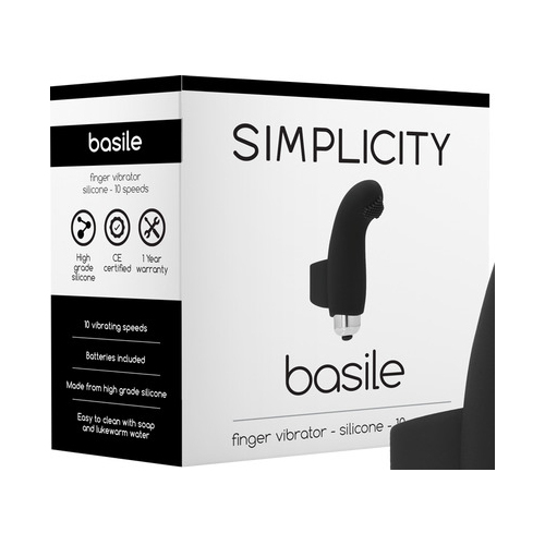 BASILE Finger Vibrator (Black)