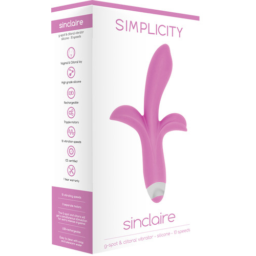SINCLAIRE G-Spot   Clitoral Vibrator (Pink)