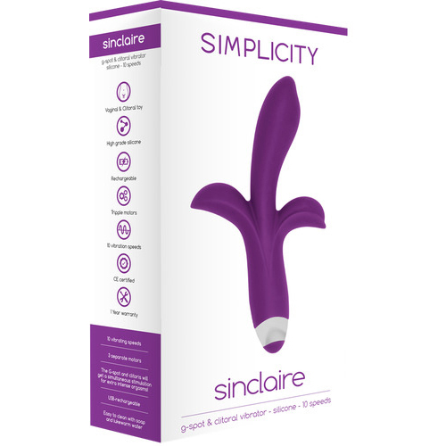 SINCLAIRE G-Spot   Clitoral Vibrator (Purple)