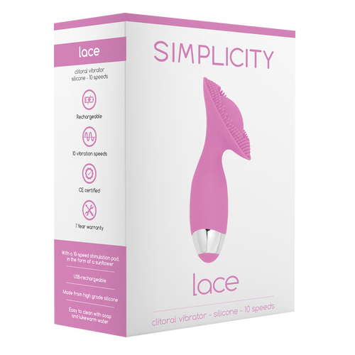 LACE G-Spot   Clitoral Vibrator (Pink)