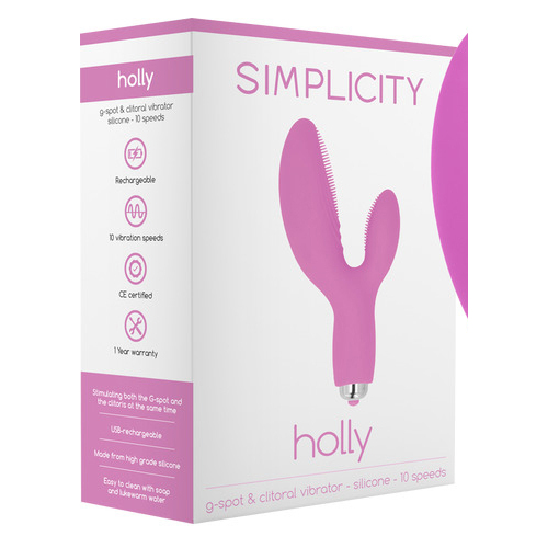 HOLLY G-Spot   Clitoral Vibrator (Pink)