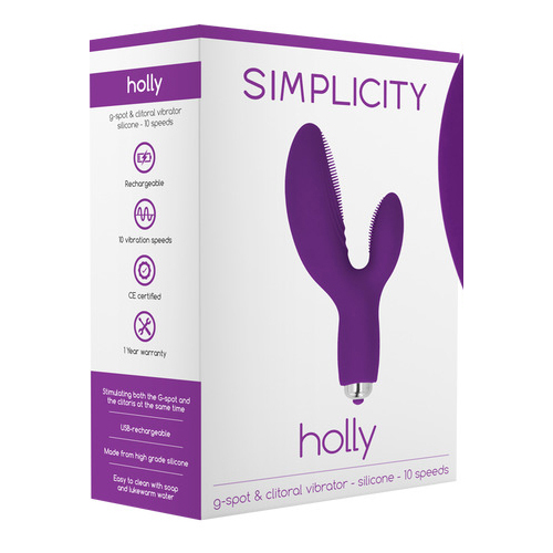 HOLLY G-Spot   Clitoral Vibrator (Purple)