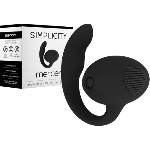 MERCER Anal Bullet Vibrator (Black)