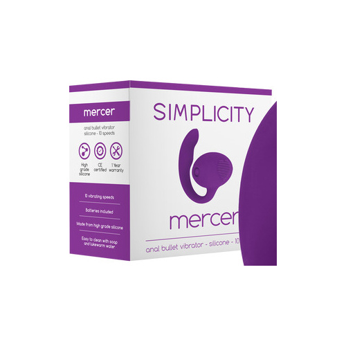 MERCER Anal Bullet Vibrator (Purple)