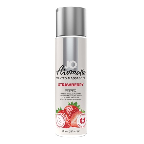 JO Aromatix Strawberry Massage Oil 4 Oz / 120 ml